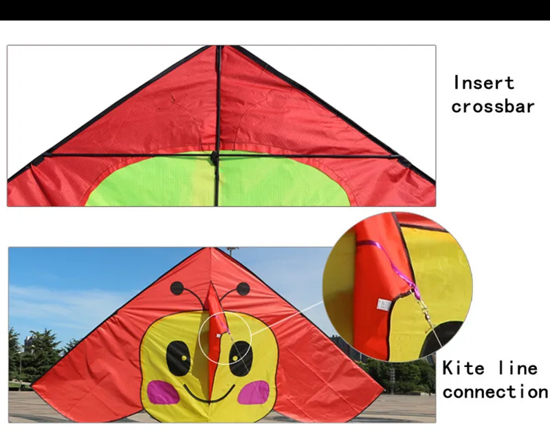 Высококачественный воздушный змей с насекомым и длинным хвостом 6 метров |