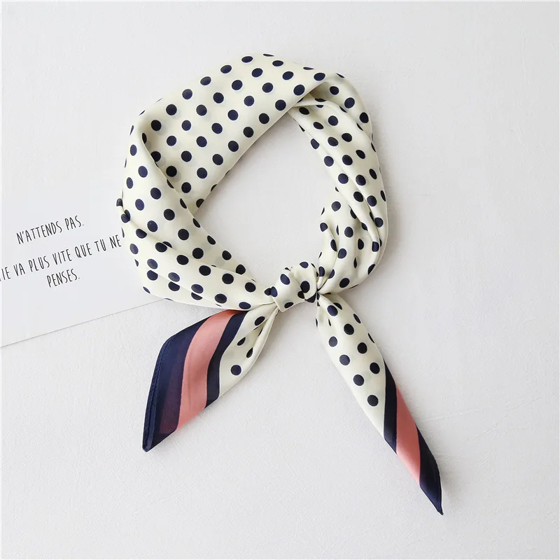 Высококачественные квадратные шарфы из искусственного шелка 70*70 см женский