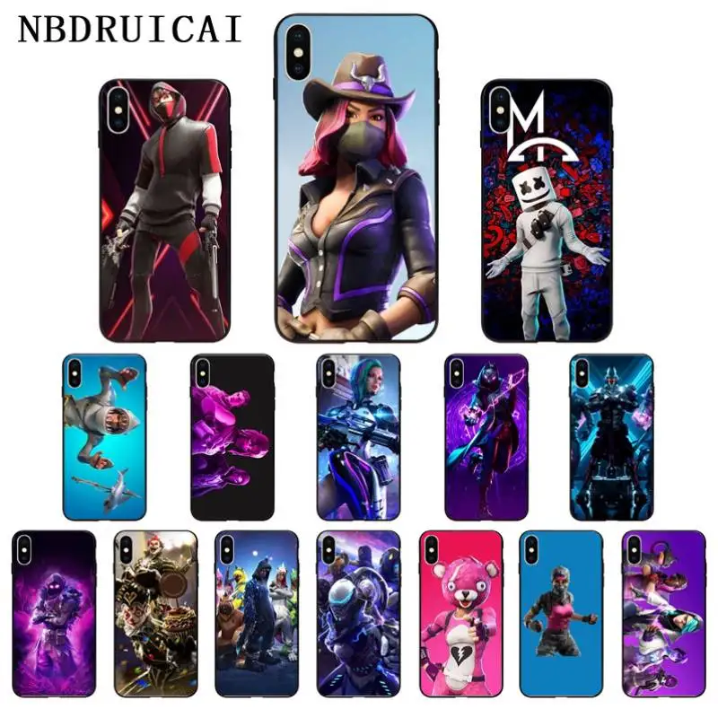 NBDRUICAI Горячая игра Battle Royale Fire FN высококачественный чехол для телефона iPhone 11 pro XS MAX