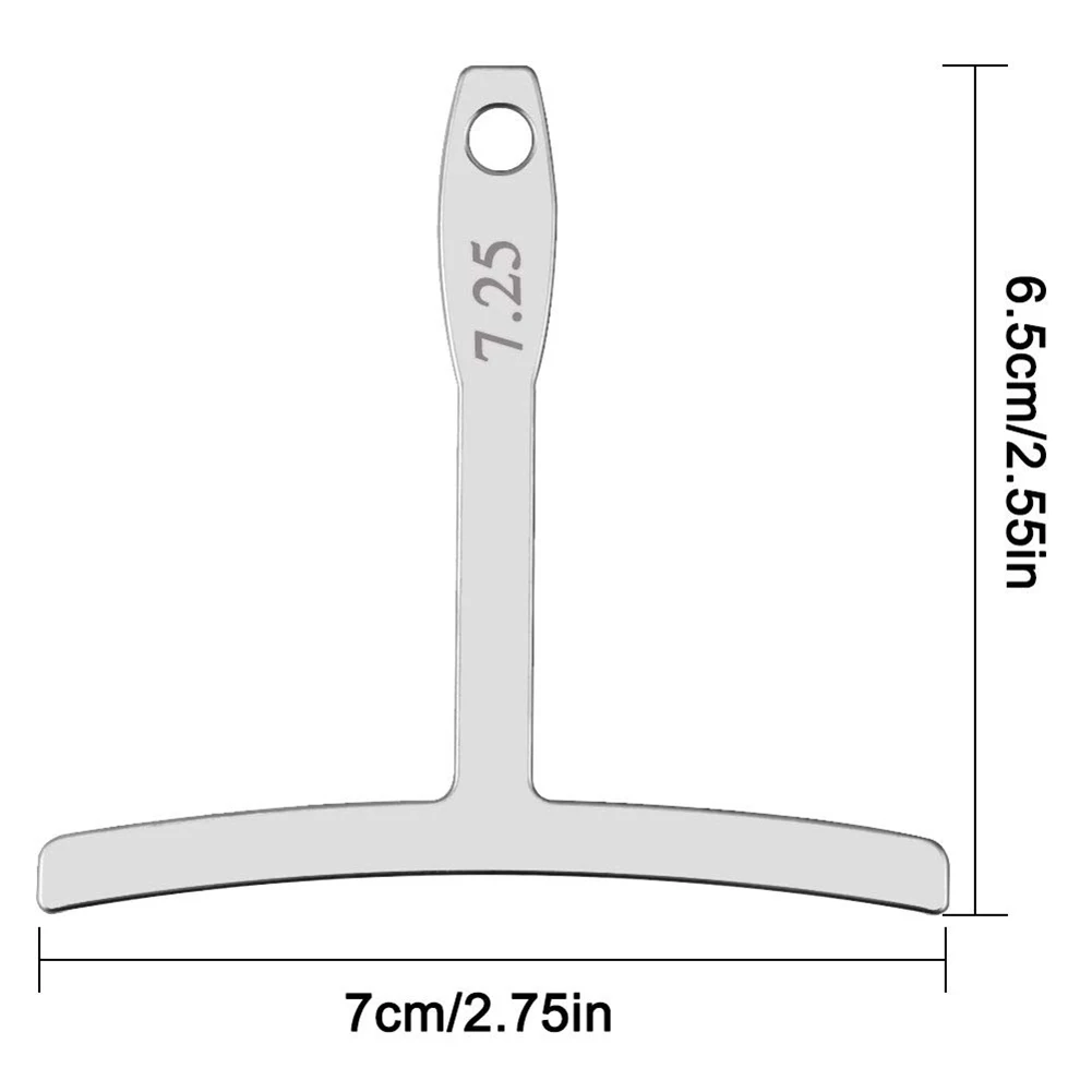 

9pcs Stainless Steel Guitar Radius String Gauge T Shaped Understring Fretboard Radian Measuring Calipers Repair Tools