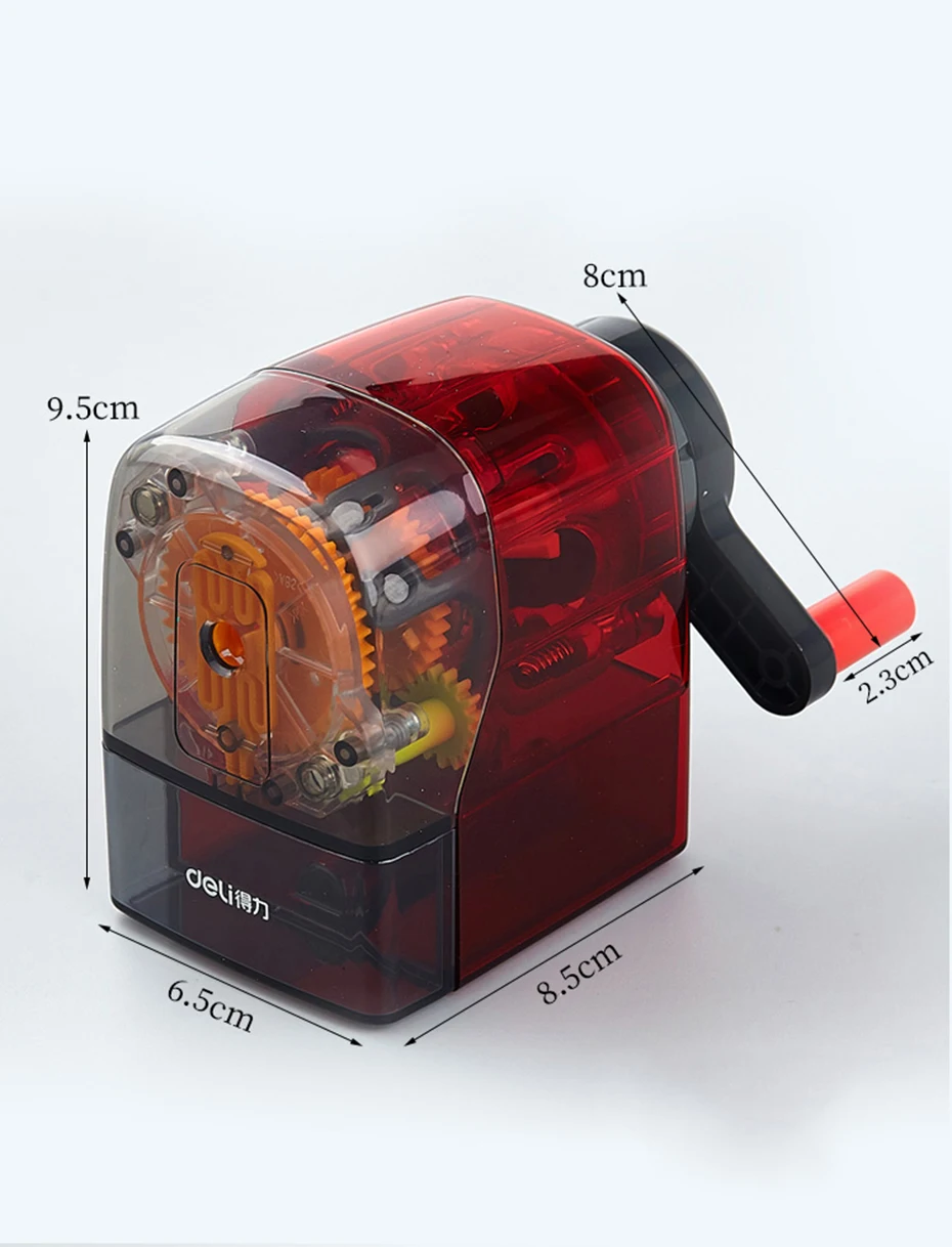 Deli 71152 точилка для карандашей для дома, офиса, школы, Механическая точилка для карандашей, офисные школьные принадлежности