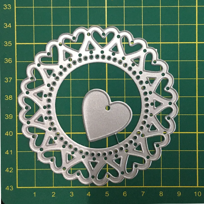 Металлические режущие штампы высечки формы спиральная рамка любви украшения