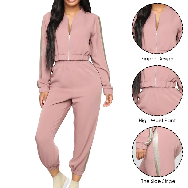 Женский спортивный костюм на молнии однотонный комплект для йоги спортивные