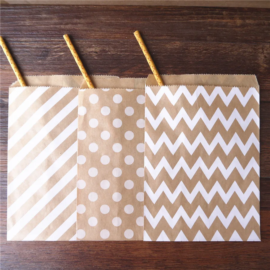 200 шт./лот мешок для конфет высокое качество бумажные пакеты вечеринок шеврон