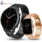 Браслет из нержавеющей стали для часов Xiaomi Amazfit GTR 2 GTS 2, металлический ремешок для наручных часов Amazfit GTR 2 2e, 42 мм, 47 мм