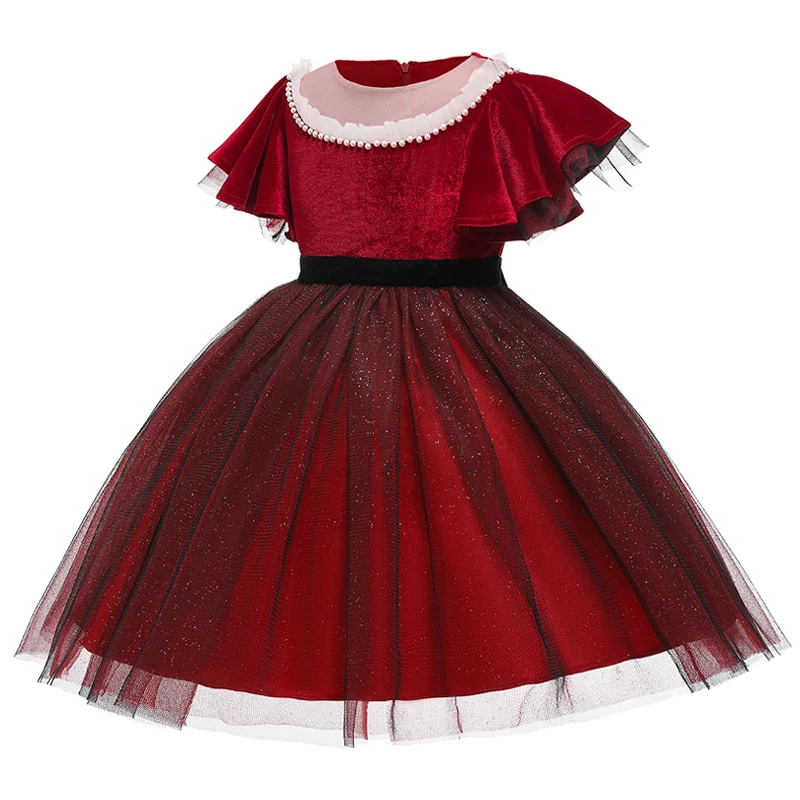 Цветочное детское свадебное платье для подружки невесты кружевное с лепестками