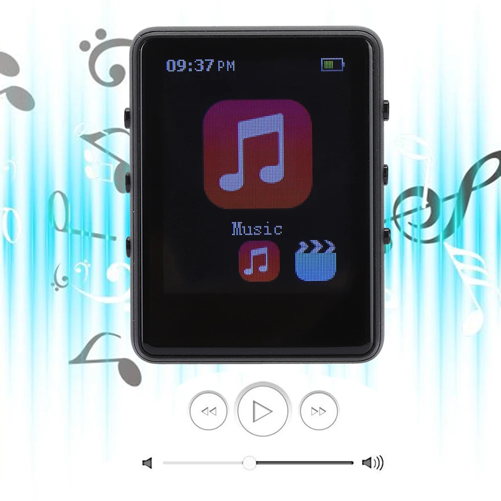 Музыкальный проигрыватель X60 8G металлический Bluetooth MP3 1 8 дюйма TFT экран Built in