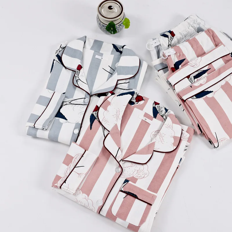 Женская пижама для беременных Fdfklak, комплект одежды из 2 предметов, хлопковый топ с принтом и штаны, мягкая Пижама для беременных, одежда для сна, тренировочный костюм для беременных