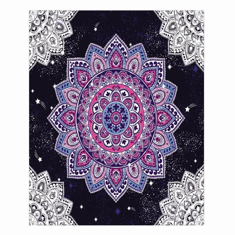 Воздушный поцелуй в классическом этническом стиле голубой цвет для гостиной