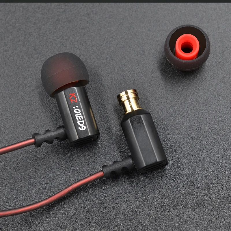 Оригинальные наушники-вкладыши KZ ED9 Hi-Fi наушники с микрофоном DJ ED12 ES3 ES4 ZST AS10 ZS3 ZS6 ZSN