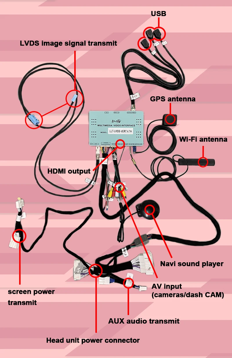 Android/беспроводной интерфейс CP AA для Lexus CT200h CT 2014-2019 и т. д. видеоинтерфейс waze от Lsailt -