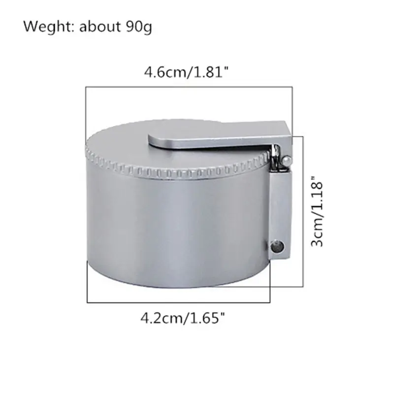 

Portable Zinc Alloy Cylinder Ashtray Mini Pocket Ash Tray with Lids Smoking Ash Organizer Travel Auto Cigarette Ash Box