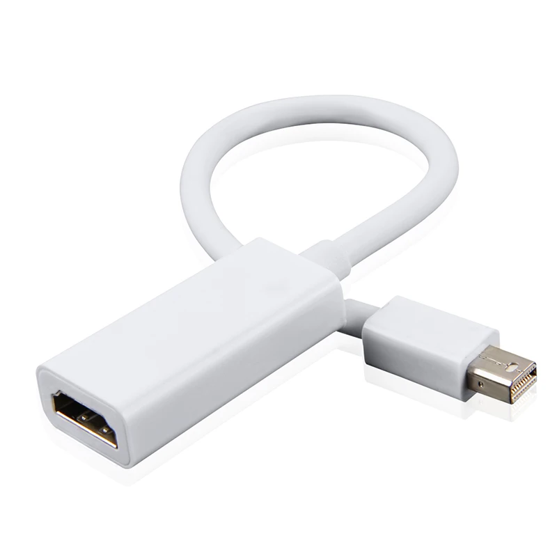Высококачественный порт дисплея Thunderbolt Mini DP в HDMI-совместимый адаптер кабель для