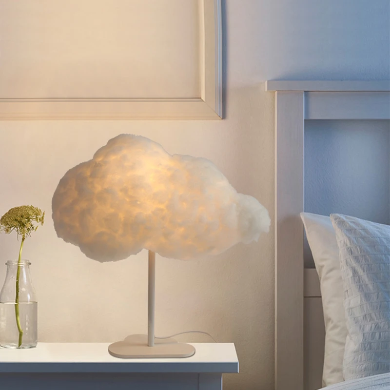 Настольная лампа в форме облака современная Минималистичная для гостиной из