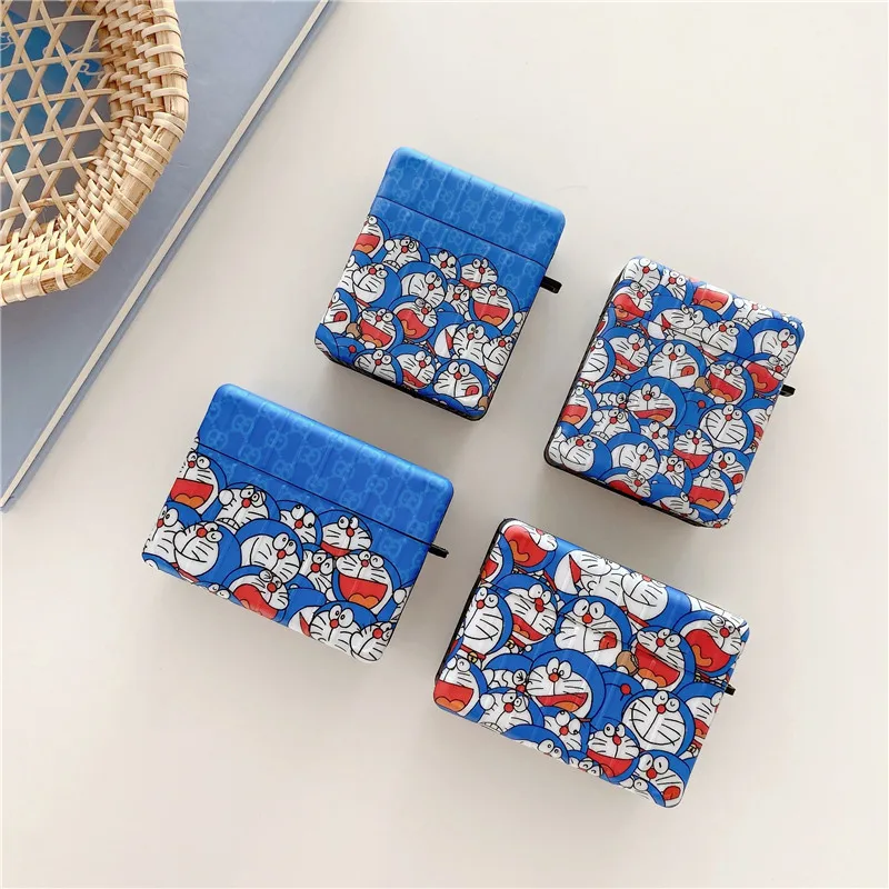 

Doraemon cartoon wireless bluetooth earphone shell for iPhone airpods1/2 AirPods Pro 3 cute earphone sleeve