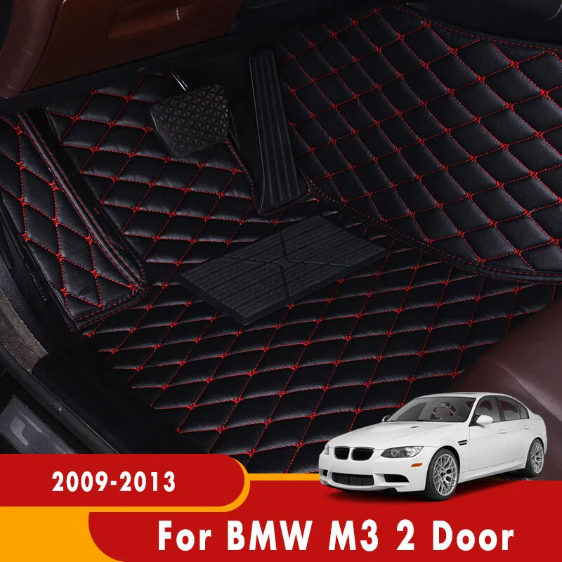 

Пользовательские автомобильные коврики для BMW M3 2 двери 2013 2012 2011 2010 2009 Авто Стайлинг украшения кожаный ковер автомобильные аксессуары подст...