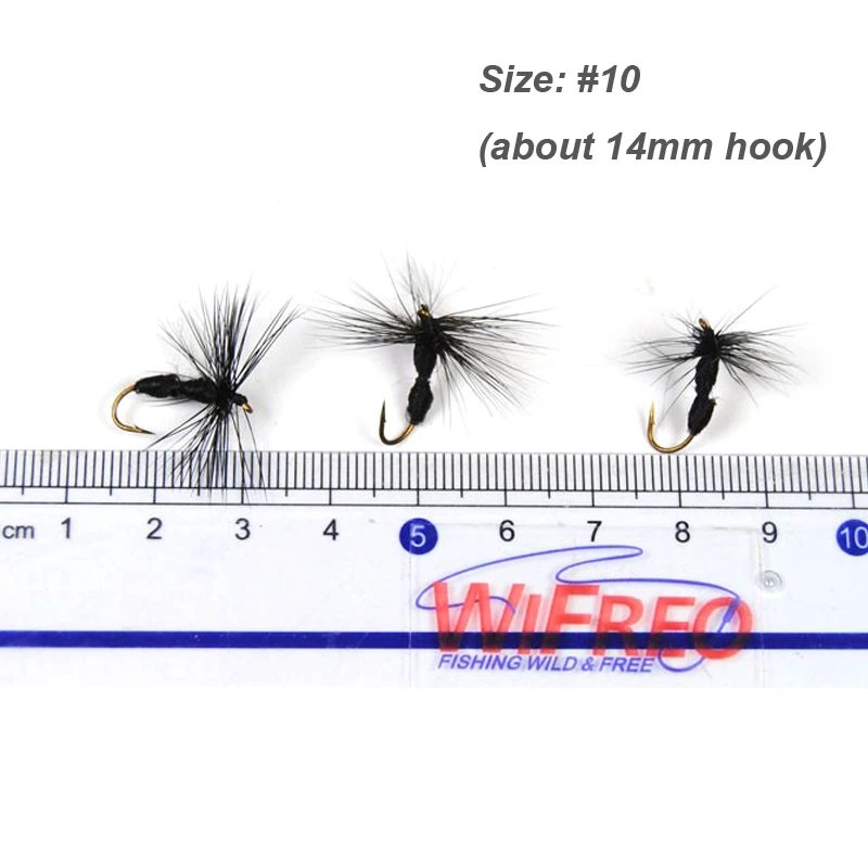Wifreo 10 шт. Ant Fly черно зеленый стыковой муравьев для форель рыболовная