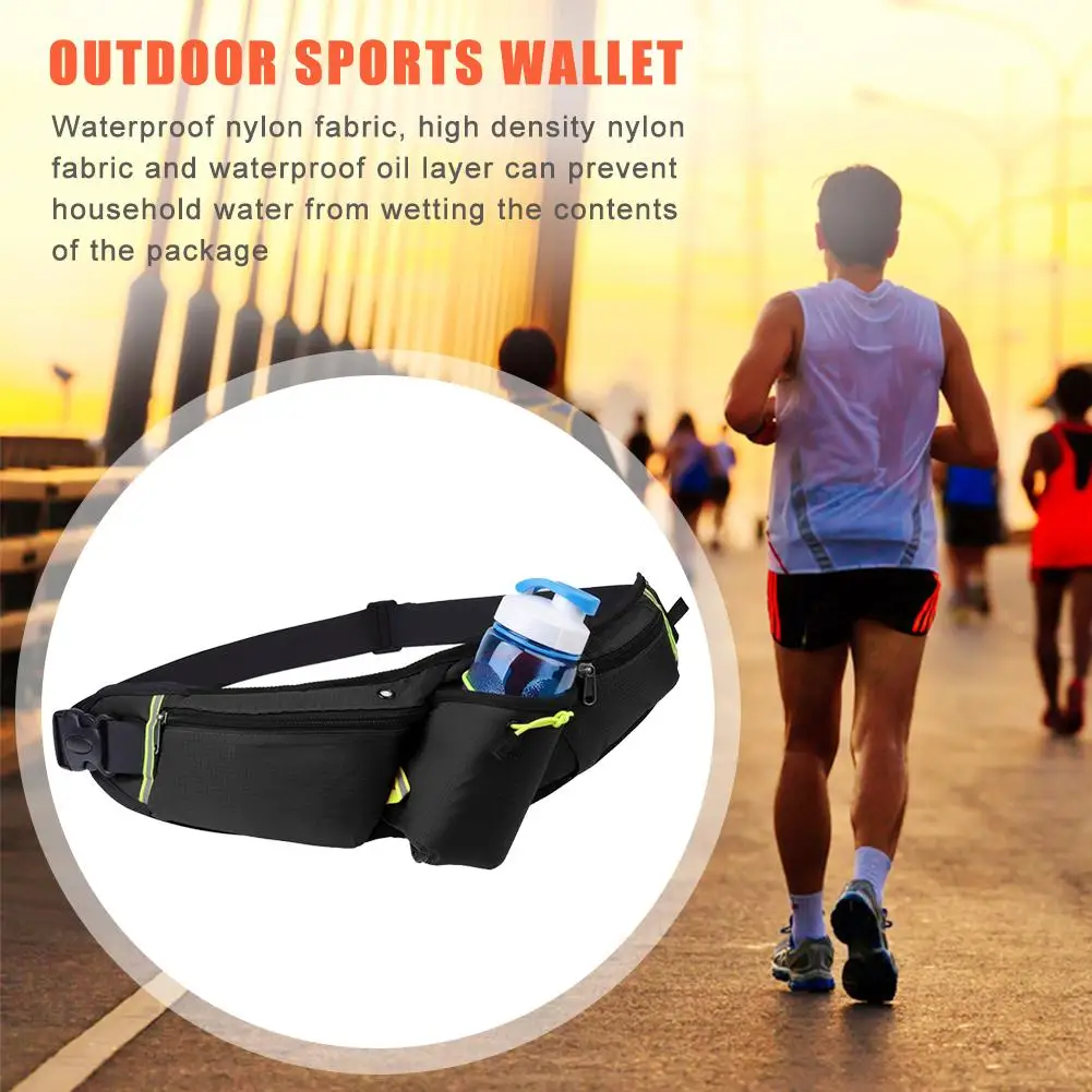 Нескользящая поясная сумка для бутылки с водой Женская многофункциональная