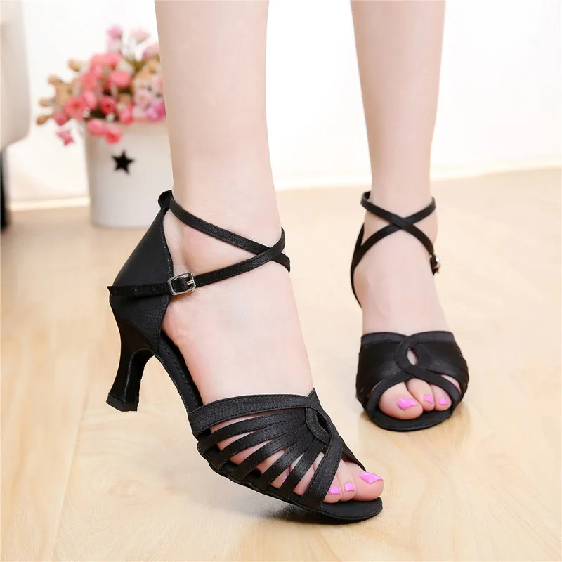 Женские танцевальные туфли SUN LISA для девушек на высоком каблуке сальсы Танго