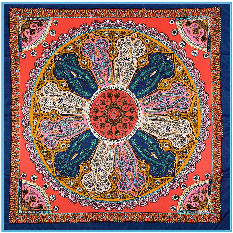 Зимний шарф с пейсли принтом 100 см|Женские шарфы| |