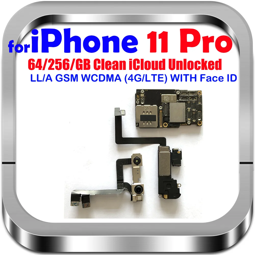 Для iPhone 11 Pro 64 Гб 256 ГБ 512 материнская плата Заводская разблокированная с полным
