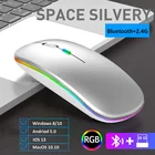 Хит продаж! Беспроводная мышь Bluetooth Двухрежимная платные мыши RGB Bluetooth5.1 2,4 ГГц 1600 точекдюйм для xiao Mi ноутбук