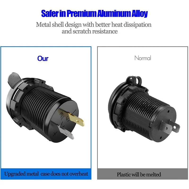 Универсальное автомобильное зарядное устройство с двумя USB-портами 36 Вт 3 0 12 В |