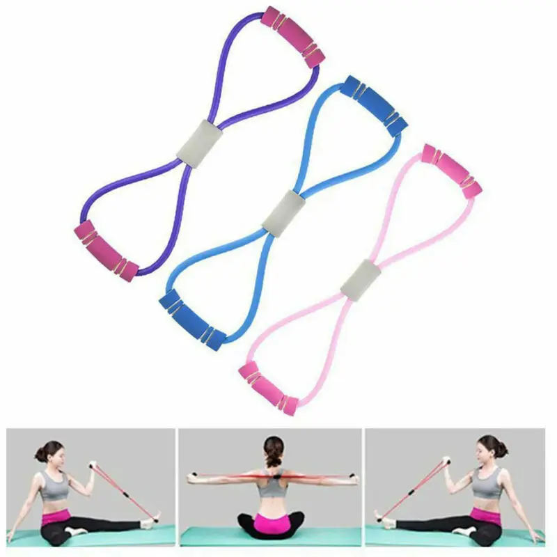 Ketahanan Tabung Latihan Tabung Kebugaran Band Stretch Band Latihan Yoga Tali