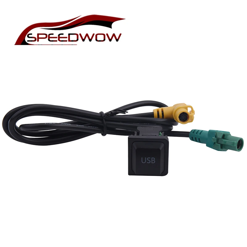 SPEEDWOW автомобильный usb-кабель для переключателя вспомогательный переключатель для подключения кабеля к кабелю RCD510 RNS315 RCD300+ для VW Golf MK5 MK6 VI 5 6 Jetta CC Tiguan Passat B6