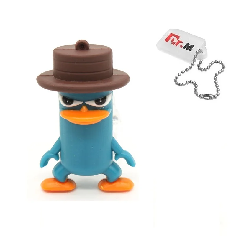 Милые Мультяшные мини USB флеш-накопители на 32 ГБ, флеш-накопители на 32 ГБ, 16 ГБ, 8 ГБ, 4 Гб, USB флеш-накопители - Цвет: blue duck
