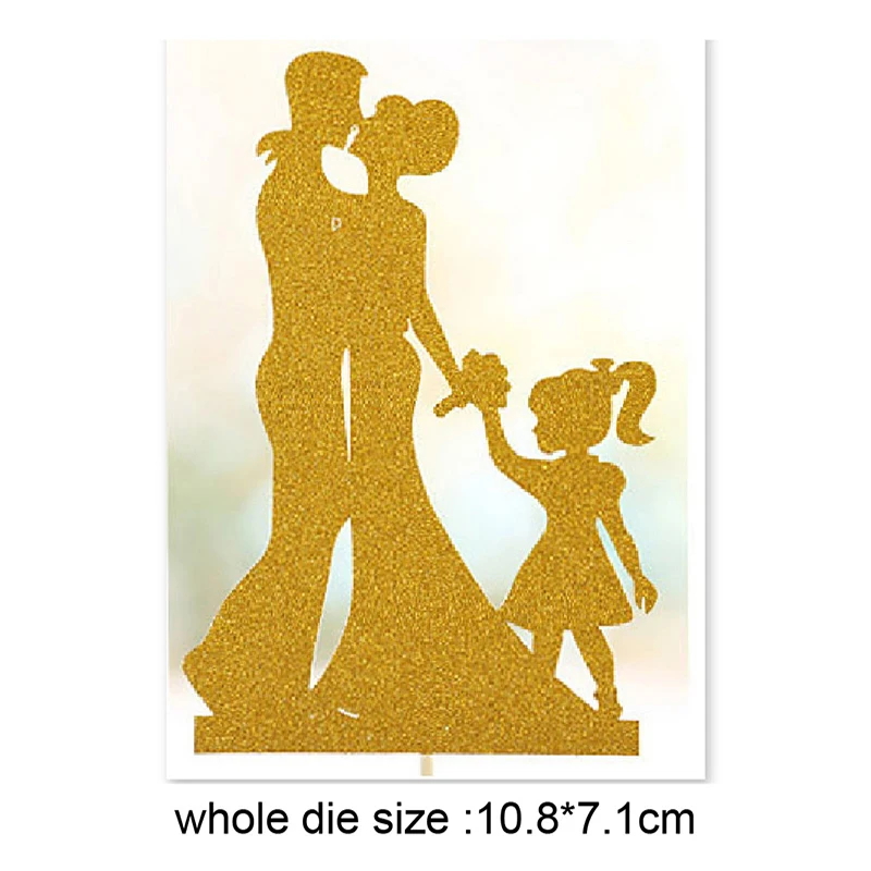 Customized dies Wedding Family of Three Metal Cutting Dies Scrapbooking Embossing fustelle Paper Card Making Craft Stencil | Дом и сад