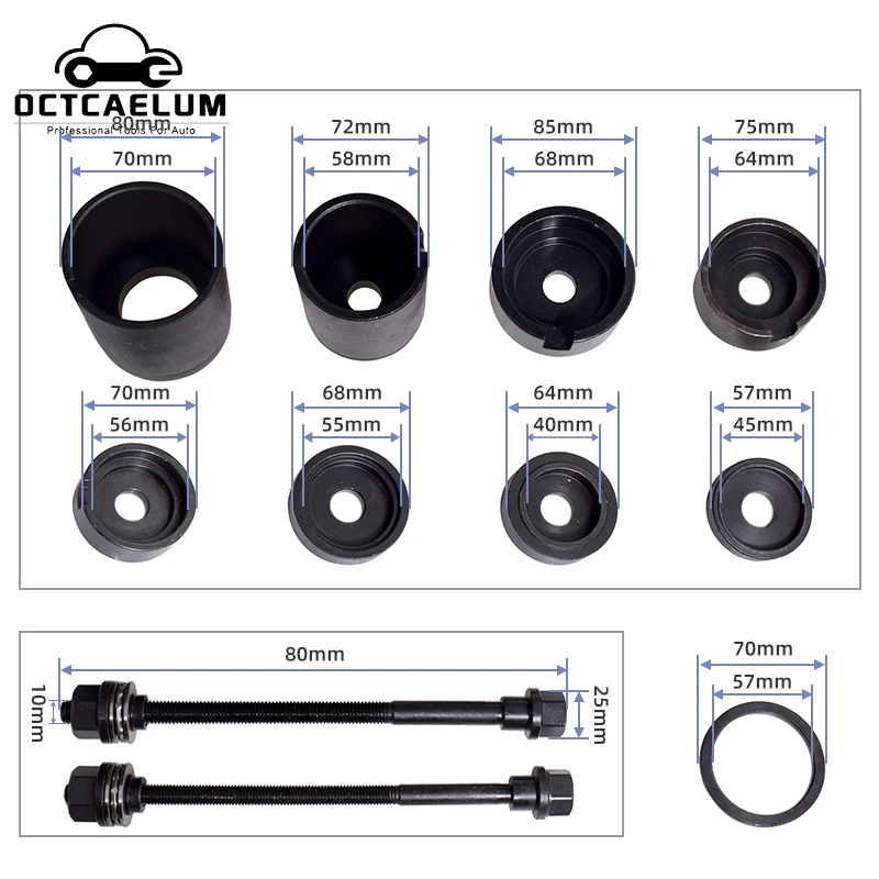 Subframe Bushing Installation Removal Tool Kit for BMW E32 E34 E38 E39 E60 E65 E66 |