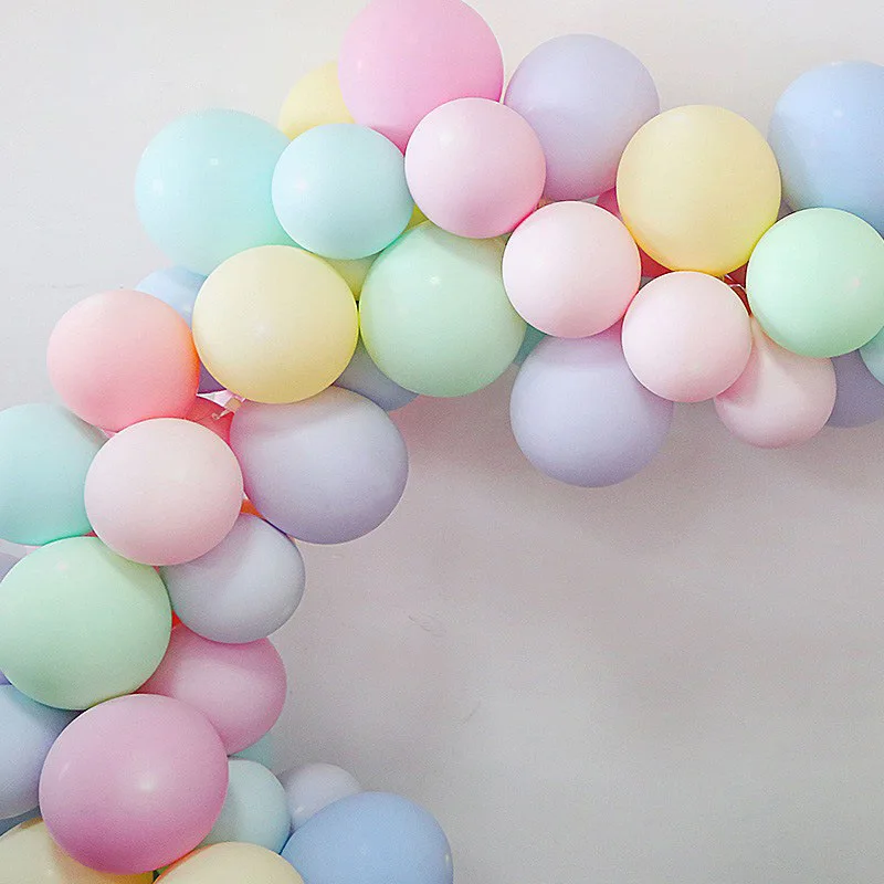 

100pcs 10inch Macaron Balloon Large Helium Latex Pastel Candy Balloons Party Wedding Birthday Baby Shower Decor Air Globos