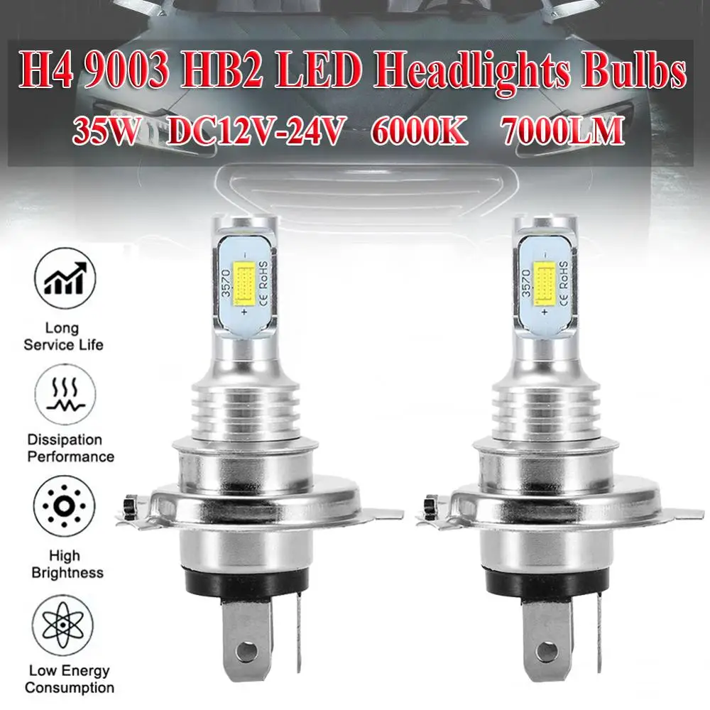 SALE Super Bright H4 6000k 9003 HB2 SUPER WHITE CSP LED Headlights Bulbs Kit High Low Beam Canbus Wholesale Quick delivery CSV | Автомобили