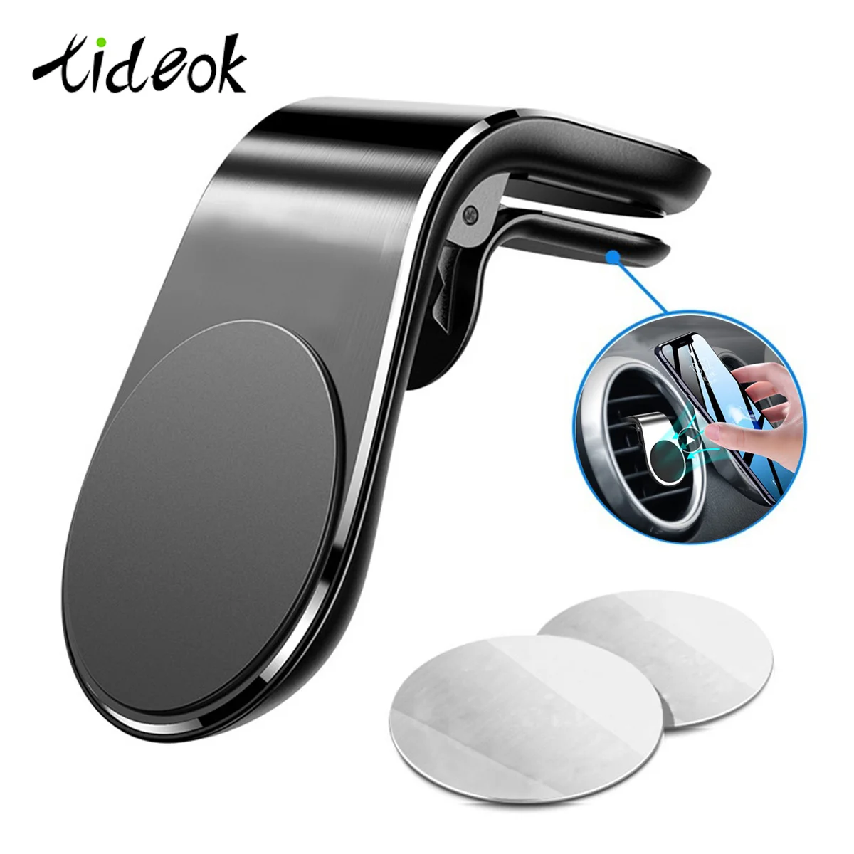 Магнитный автомобильный держатель для телефона с креплением на вентиляционное