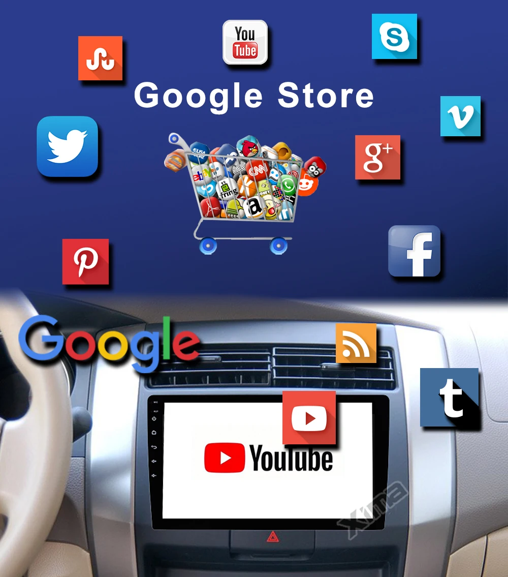 Автомобильная Мультимедийная система XIMA мультимедийная стерео-система на Android с