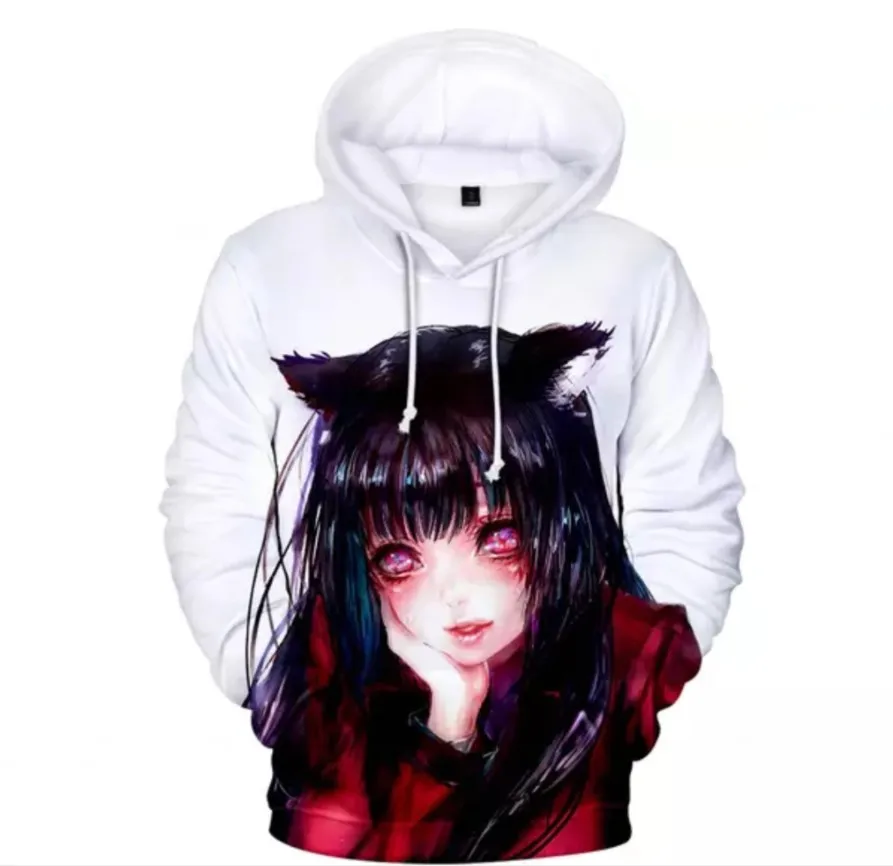 

Anime Kakegurui 3D Hoodies Harajuku Kawaii Autumn Hoodies Boys/girls Pullover Fashion Hoodie Jabami Yumeko Car Men-Pullovers