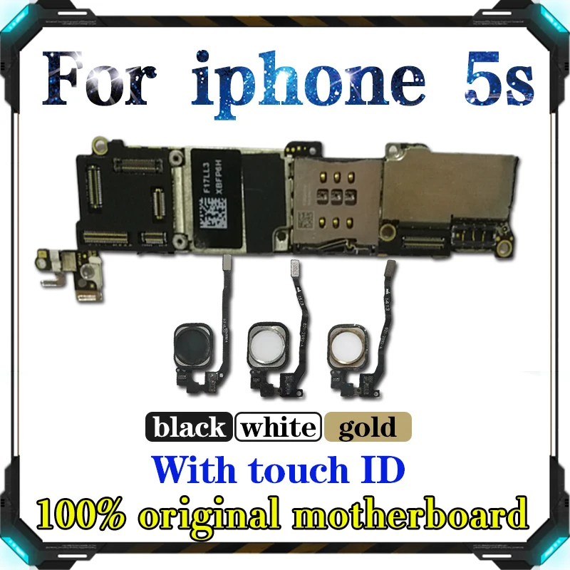 16 ГБ 32 64 материнская плата для оригинального iPhone 5S Заводская разблокировка с/без