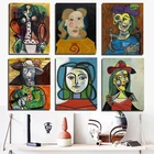 Пабло постер Пикассо, винтажная Абстрактная Картина на холсте, гостиная, украшение для дома, Современные строительные плакаты, картины
