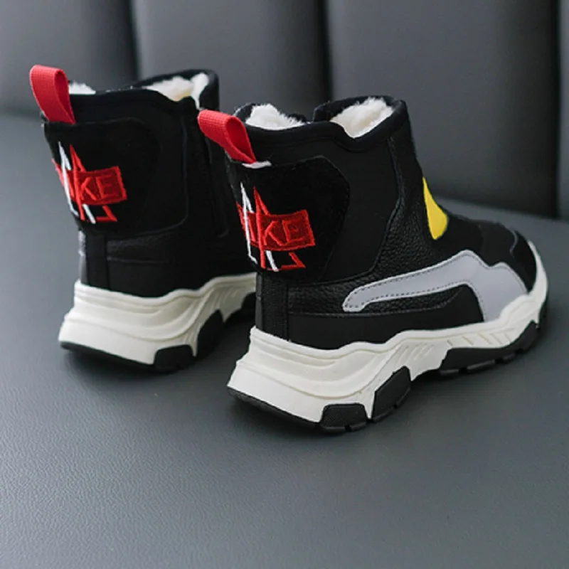 Детские зимние ботинки обувь для мальчиков Новинка 2019 года корейская мода