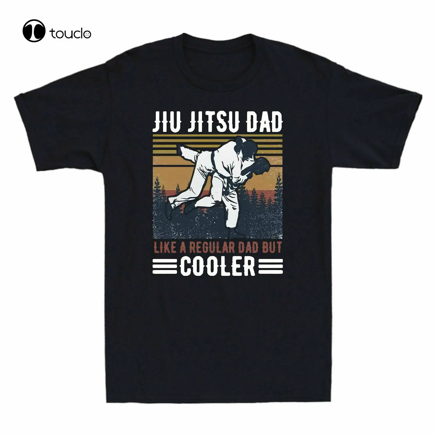 

Jiu Jitsu Dad Like A Regular Dad But Cooler Father'S Day T-Shirts Cotton Trend Tee Shirt unisex