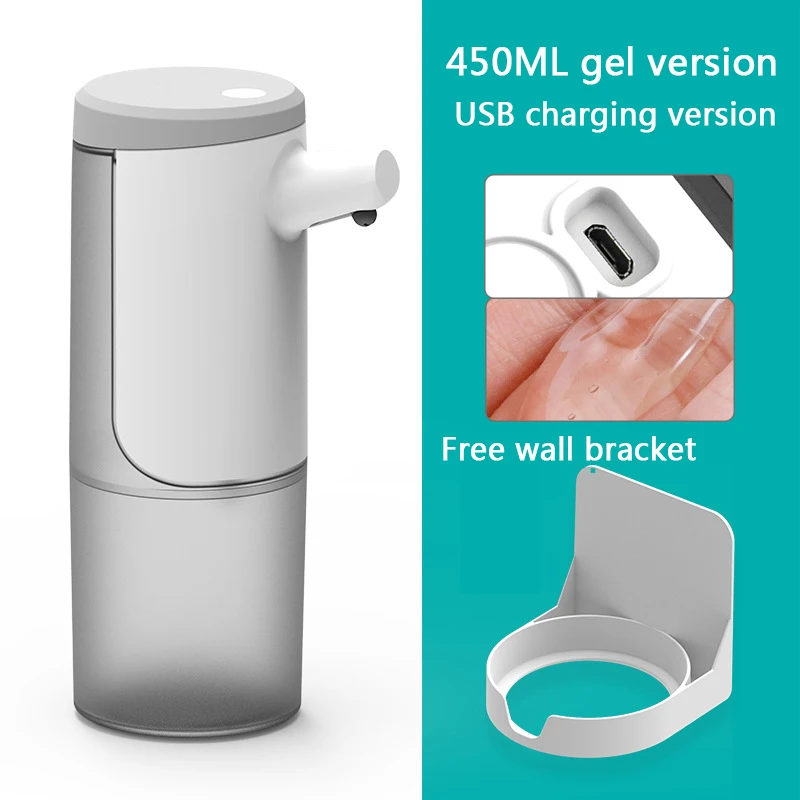 

450ml Automatic Soap Dispenser Waterproof Non-contact Auto Liquid Hands Washing Machine USB Rechargeable For Kitchen Bathroom