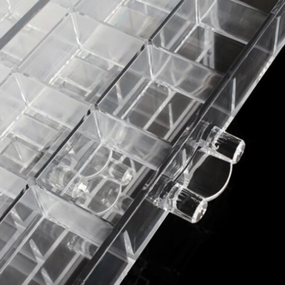 120 Grids Transparent Acrylic Nail Display Organizer Makeup Jewelry Art Cosmetic Rack Drawer Boxes Organizers |