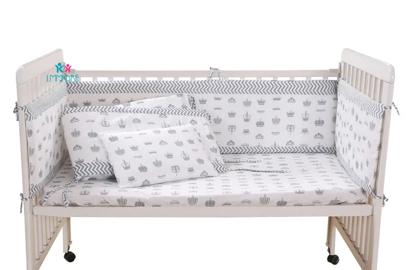 Дышащий хлопок детская кроватка кровать бампер для безопасного бамперов