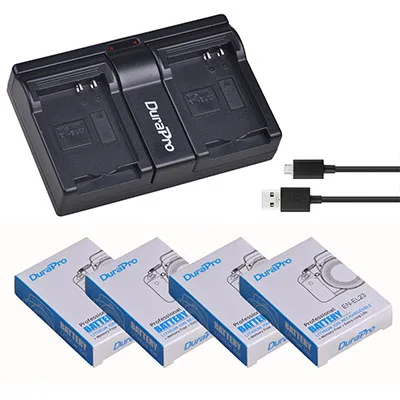 3,8 V 1850mAh EN-EL23 литий-ионная аккумуляторная батарея+ USB двойной комплект зарядного устройства для Nikon COOLPIX P900 P610 P600 B700 цифровой камеры - Цвет: 4 Battery Set
