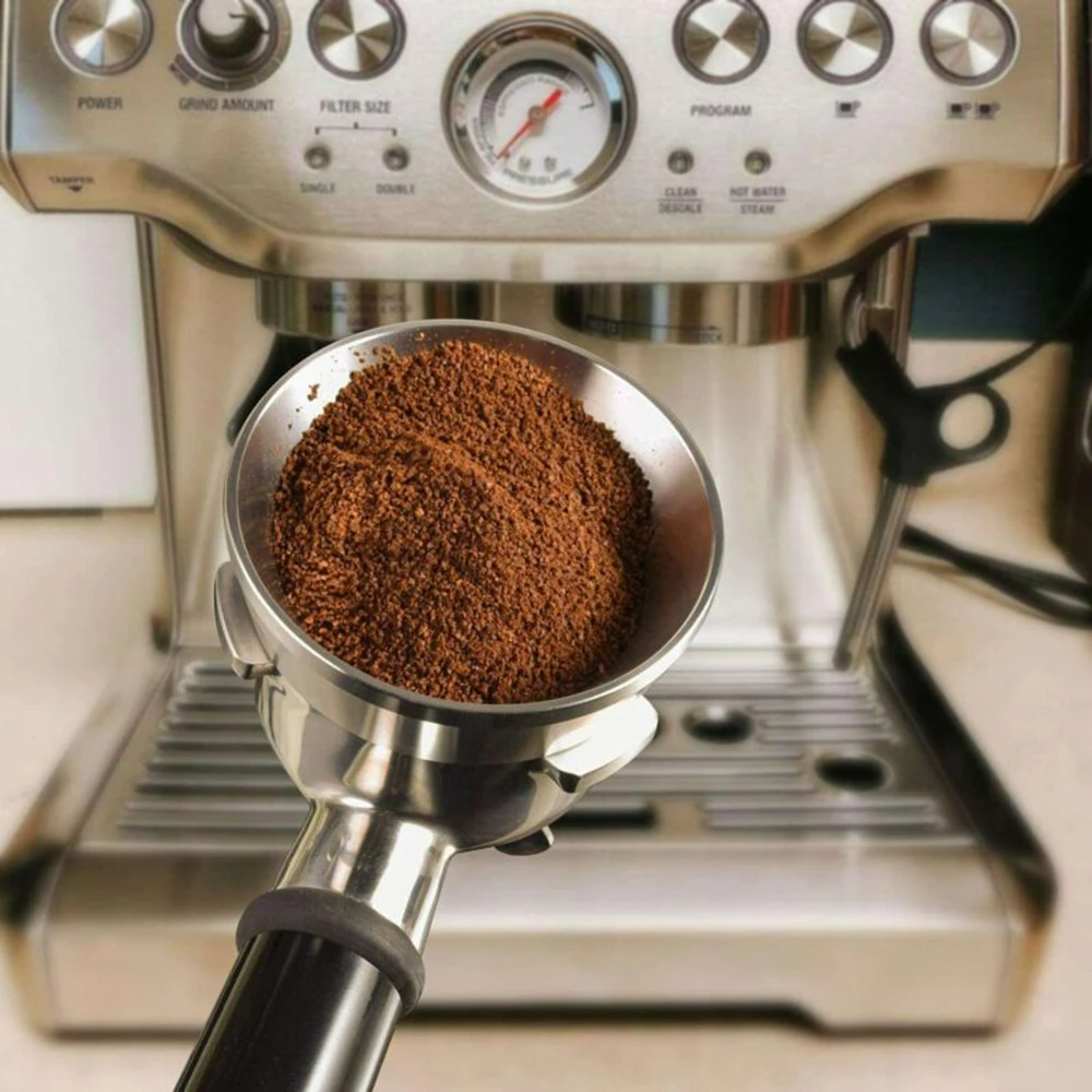 

54mm 304 Stainless Steel Intelligent Dosing Ring Brewing Bowl Coffee Powder For Espresso Barista Funnel Portafilter