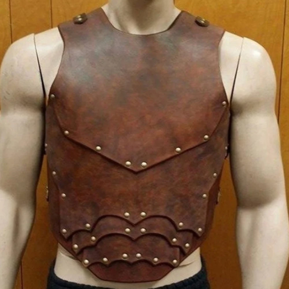 Винтажная кожаная Броня в стиле стимпанк винтажная Фэнтези аксессуары для