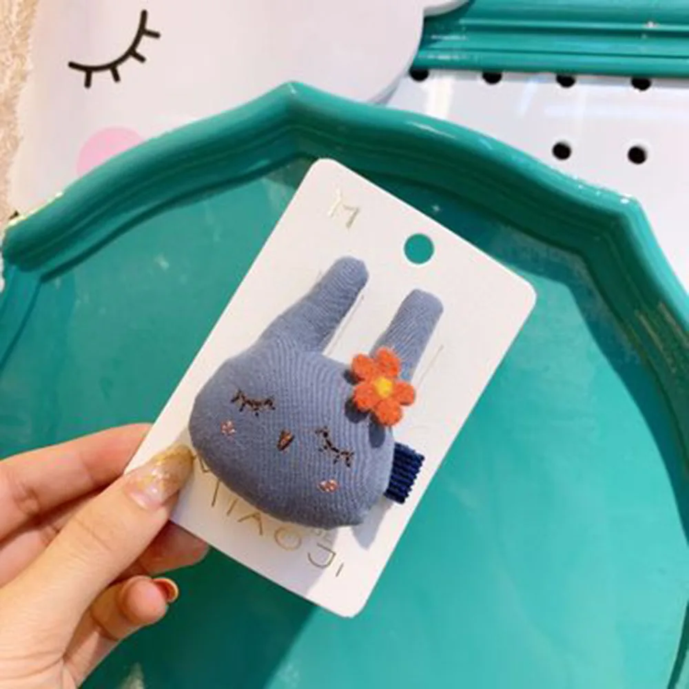 

2020 New Sweet And Cute Simple Hairpin Cartoon Color Rabbit Hairpin Girl Fashion Children's Hair Accessories