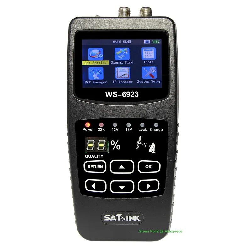 Новинка цифровой спутниковый искатель Satlink Φ измеритель WS6923 детектор с
