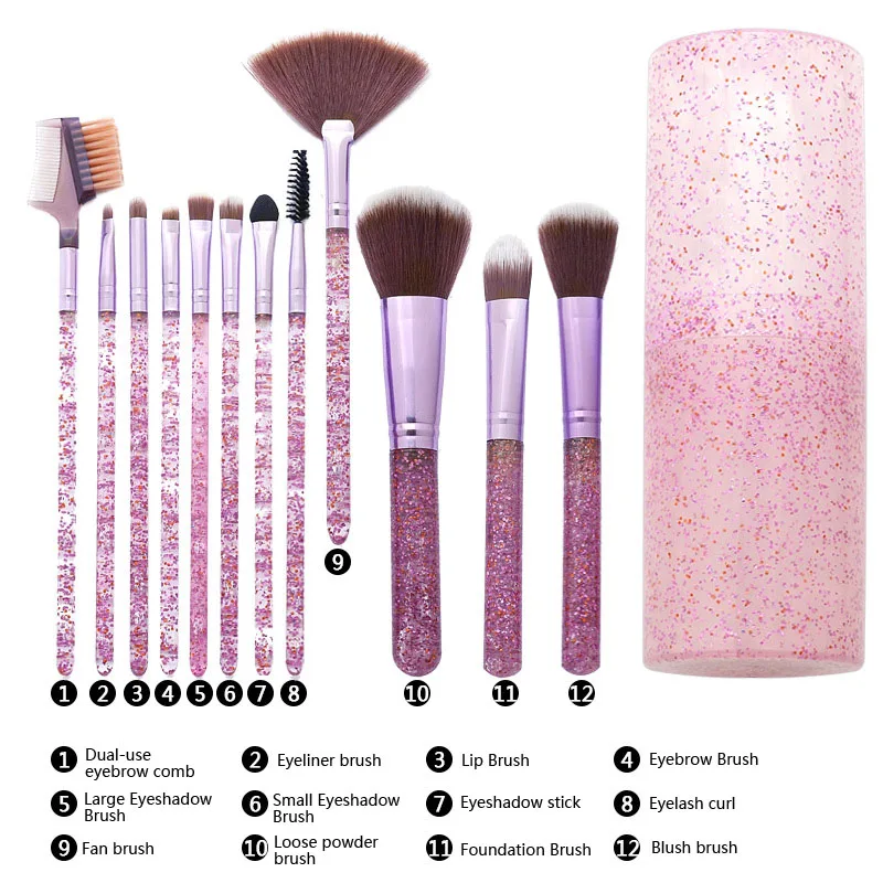 Кисточки для макияжа Набор женской красоты переводятся с помощью косметический